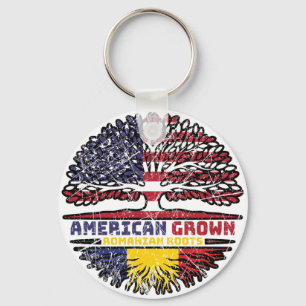Romania Romanian US American USA United States Key Ring