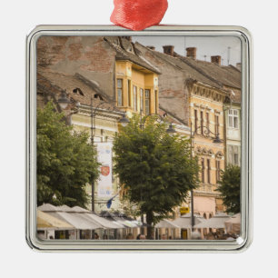 Romania, Sibiu. New Town. RF) Metal Tree Decoration