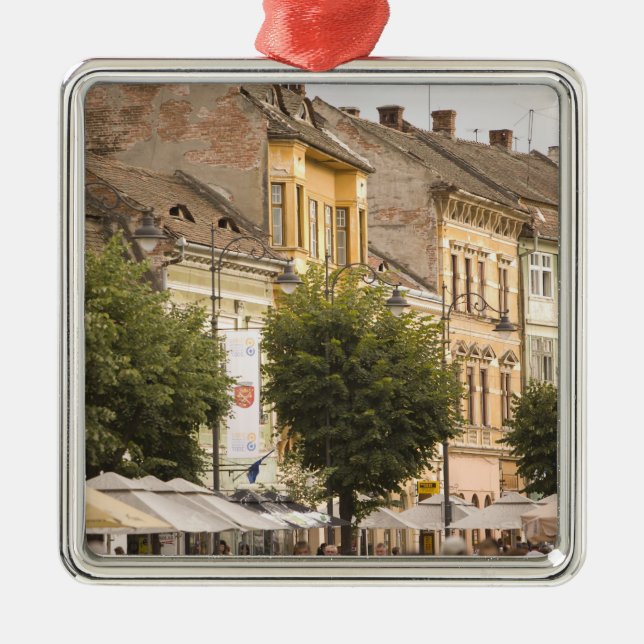 Romania, Sibiu. New Town. RF) Metal Tree Decoration (Front)