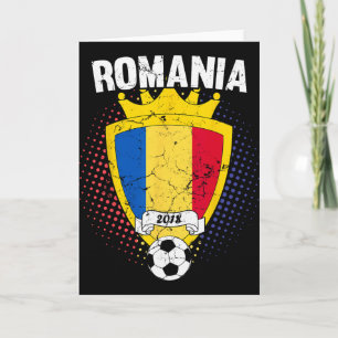 Romania Soccer Romanian Flag National Team Cup Card