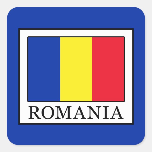 Romania Square Sticker (Front)