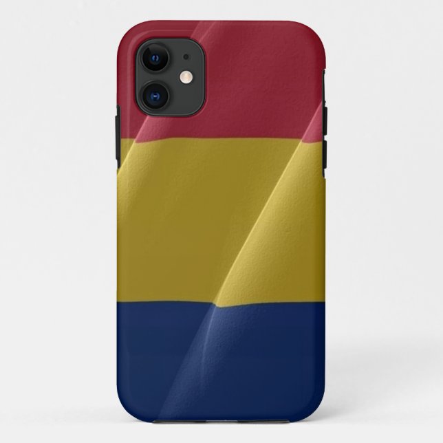 Romania Waving Flag - Case-Mate iPhone Case (Back)