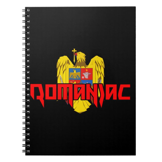 ROMANIAC - Heavy Metal Design Notebook (Front)