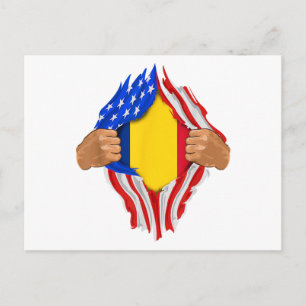 Romanian Blood Inside Me T-Shirt Romania Flag Postcard