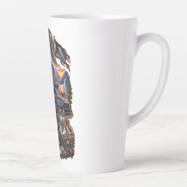 romanian design latte mug (Right)