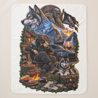 romanian design sherpa blanket