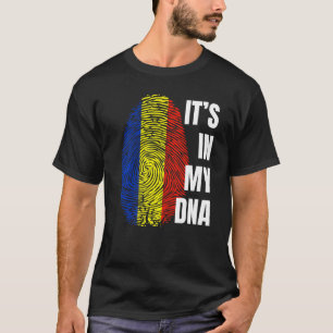 Romanian Flag Dna Fingerprint Romania T-Shirt