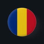 Romanian Flag, Flag of Romania 3 Cm Round Badge<br><div class="desc">Romanian Flag,  Flag of Romania button/badge by World Flags United.</div>