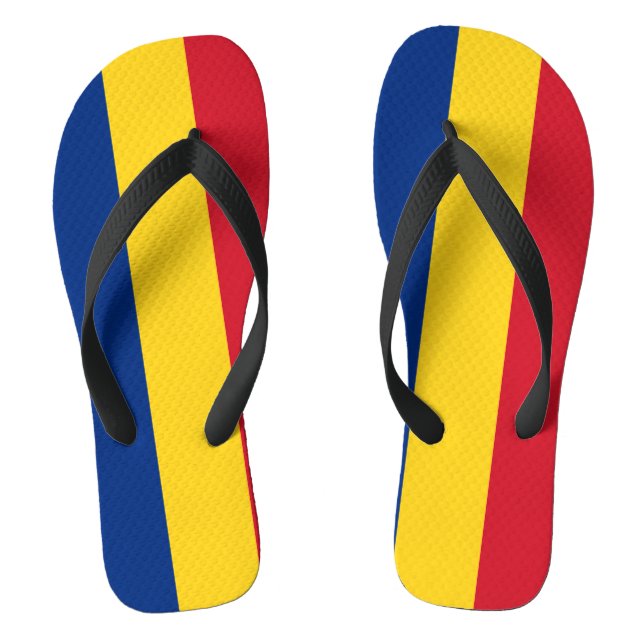 Romanian flag jandals (Footbed)