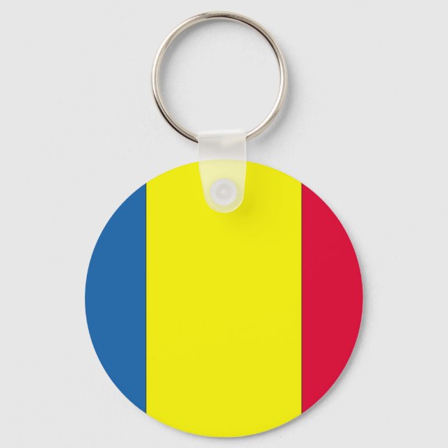 Romanian Flag Key Ring (Front)