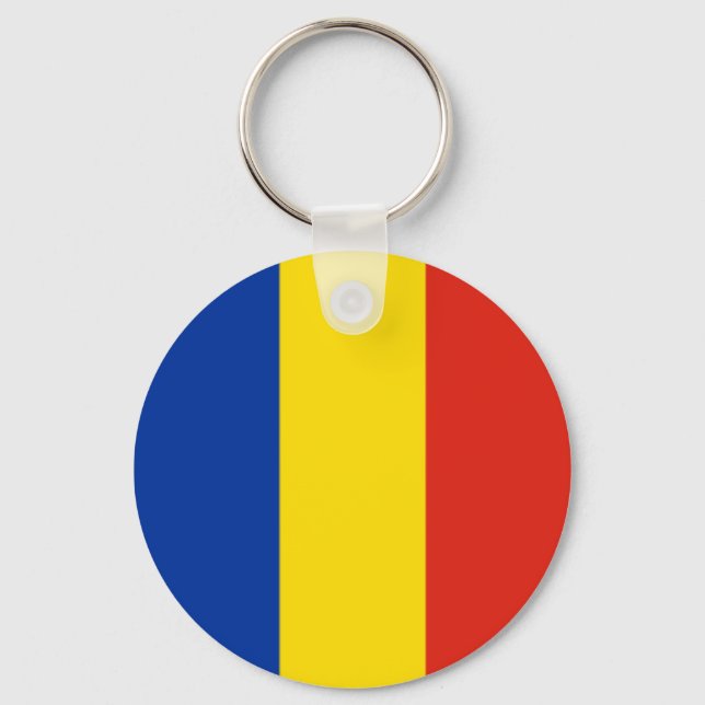 Romanian Flag Key Ring (Front)