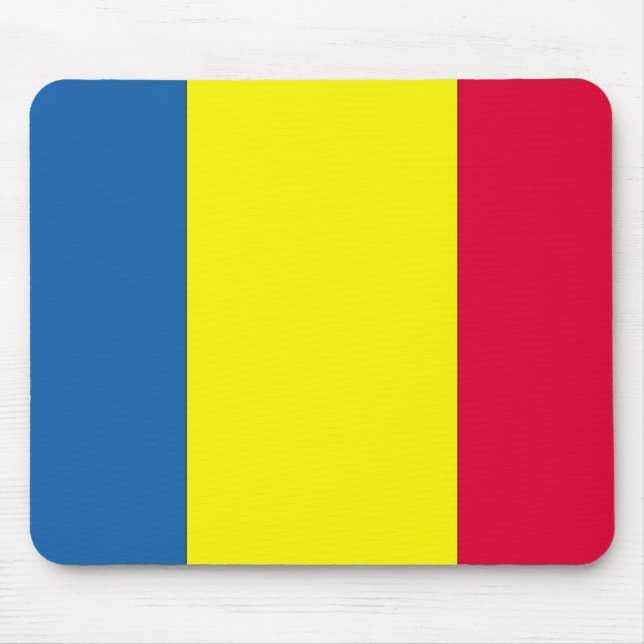 Romanian Flag Mouse Pad (Front)