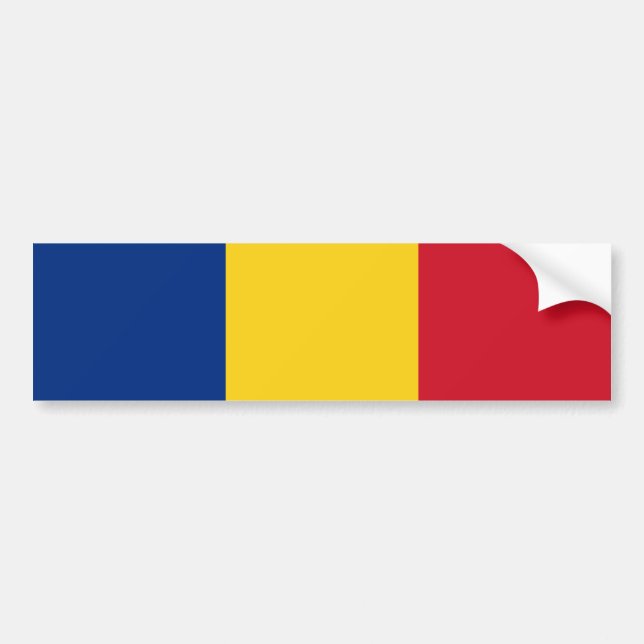 Romanian Flag (Romania) Bumper Sticker (Front)