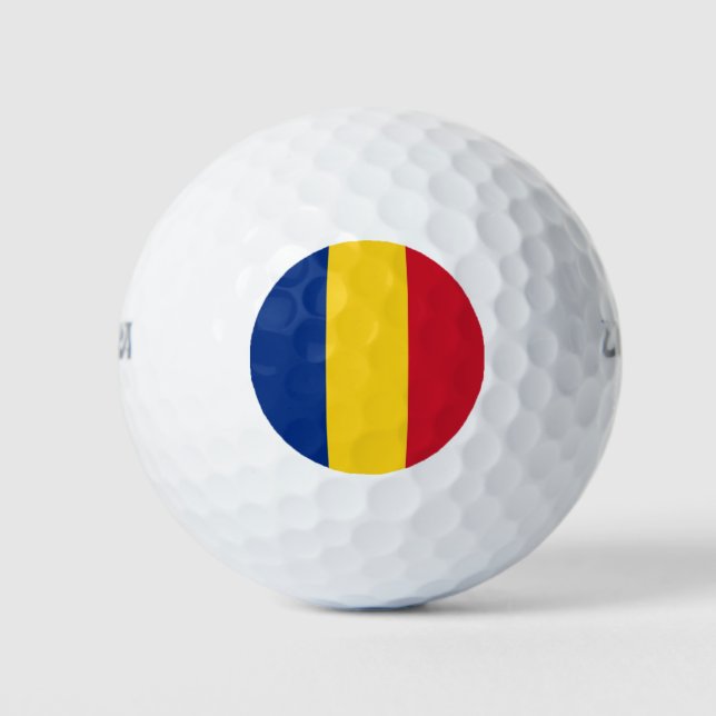 Romanian Flag (Romania) Golf Balls (Front)