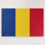 Romanian Flag (Romania) Jigsaw Puzzle<br><div class="desc">This design features the national flag of Romania, which is a country located at the crossroads of Central, Eastern and Southeastern Europe. It has land borders with Bulgaria to the south, Ukraine to the north, Hungary to the west, Serbia to the southwest and Moldova to the east, including has its...</div>