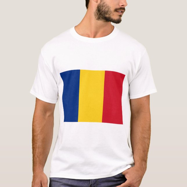 Romanian Flag (Romania) T-Shirt (Front)