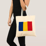 Romanian Flag (Romania) Tote Bag<br><div class="desc">This design features the national flag of Romania, which is a country located at the crossroads of Central, Eastern and Southeastern Europe. It has land borders with Bulgaria to the south, Ukraine to the north, Hungary to the west, Serbia to the southwest and Moldova to the east, including has its...</div>