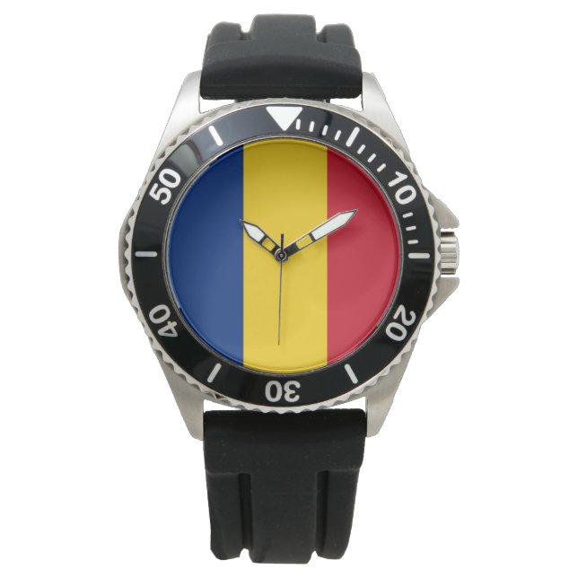 Romanian Flag (Romania) Watch (Front)