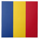 Romanian Flag Tile<br><div class="desc">Add a touch of Romanian pride to your home decor with our exclusive tile featuring the flag of Romania! Crafted with meticulous attention to detail, this tile is more than just a decorative item; it’s a celebration of Romania’s heritage and cultural pride. The vibrant design prominently displays the iconic Romanian...</div>