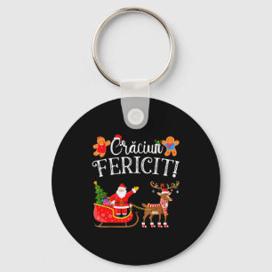 Romanian Merry Christmas Craciun Fericit  Key Ring