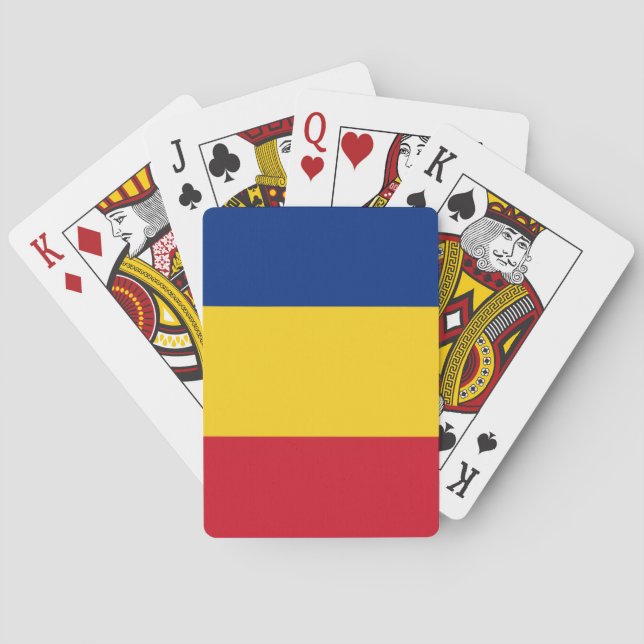 Romanian pride playing cards (Back)