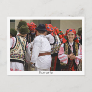 Romanian traditions postcard