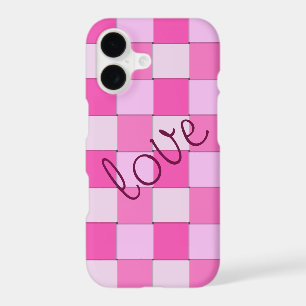 Romanic Pink Woven Tiles with Love