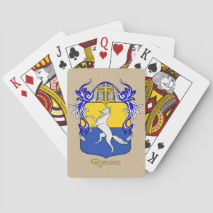 Romano Heraldic Shield and Mantle Playing Cards