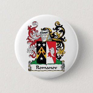Romanov Family Crest 6 Cm Round Badge