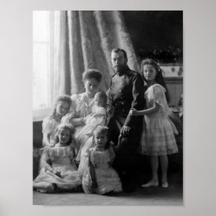 Romanov Family Portrait - Circa 1904 Poster