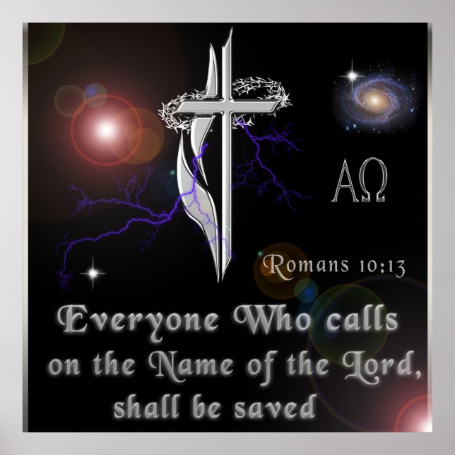 Romans 10:13 Poster (Front)