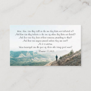 Romans 10:14-15 How then shall they call on Him Business Card