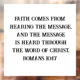 Romans 10:17 Custom Bible Verse Christian