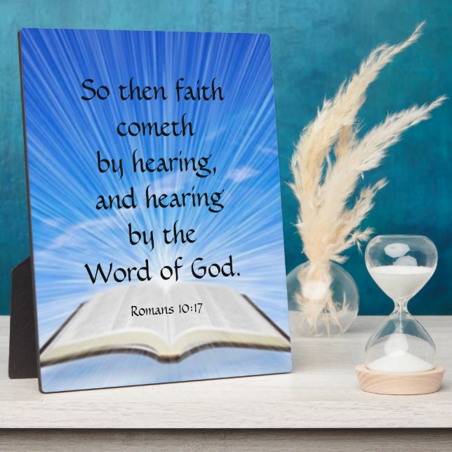 Romans 10:17   plaque (Side)