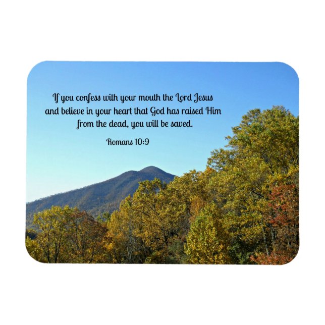 Romans 10:9 If you confess with your mouth... Magnet (Horizontal)