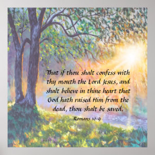 Romans 10:9 poster