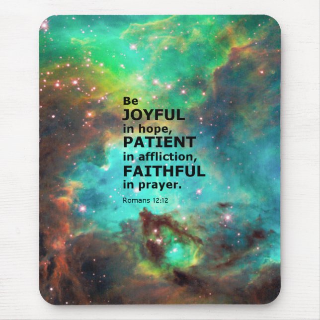 Romans 12:12 mouse pad (Front)