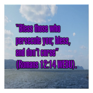 Romans 12:14 WEBU Poster