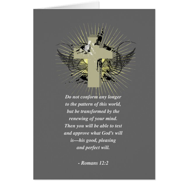 ROMANS 12:2 Bible Verse (Front)