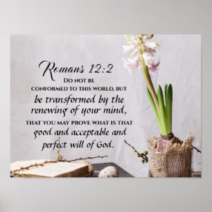 Romans 12:2 Do not be Conformed to this World Poster