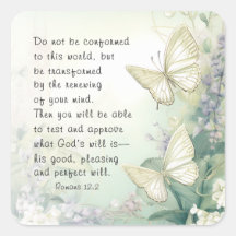 Romans 12:2 Do not Conform to this World Bible 