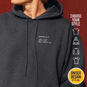 Romans 12:2 New Mind Life Creation Minimalist Hoodie