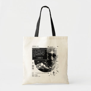 Romans 12:2 Renew Your Mind System Message Alert Tote Bag