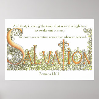 Romans 13:11 Salvation Poster
