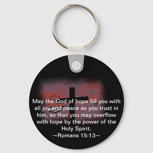 Romans 15:13 key ring (Front)