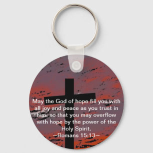 Romans 15:13 key ring