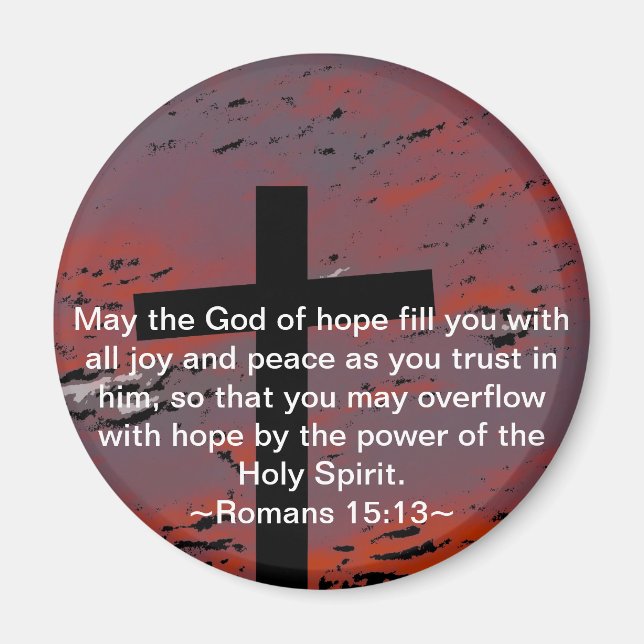 Romans 15:13 magnet (Front)
