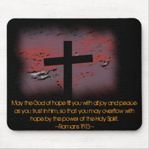 Romans 15:13 mouse pad