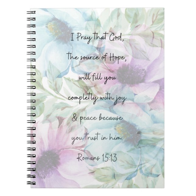 Romans 15:13 Notebook (Front)