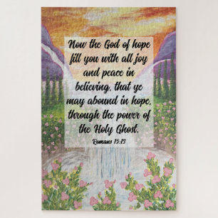 Romans 15:13 Poster Jigsaw Puzzle